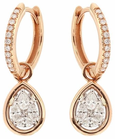 Серьги RF Jewels 2357 вес 4 г золото, бриллиант купить,NaN