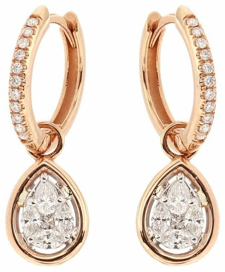 Серьги RF Jewels 2357 вес 4 г золото, бриллиант купить,NaN