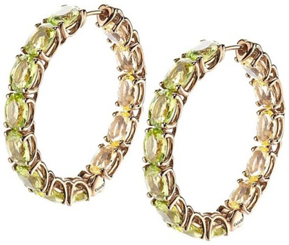 Серьги Casato ORX1068PERQLBT-P вес 10.3 г золото, бриллиант, кварц, перидот купить,NaN