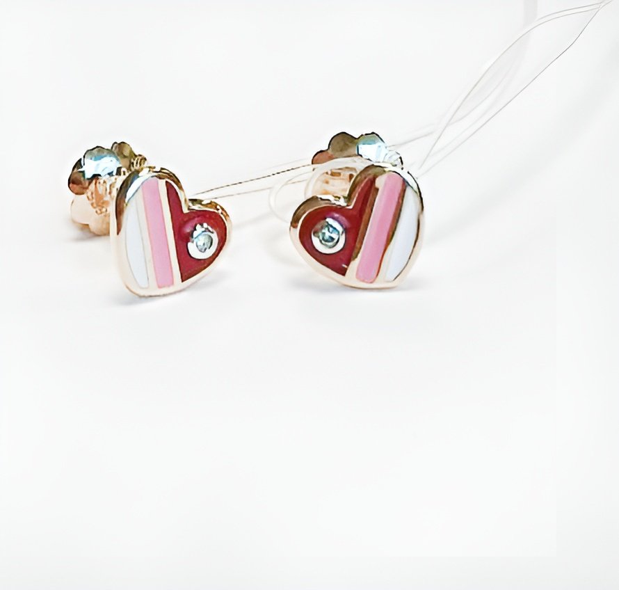 Пусеты Constella BB74167WEN4RT вес 1.08 г золото, бриллиант, эмаль купить,NaN