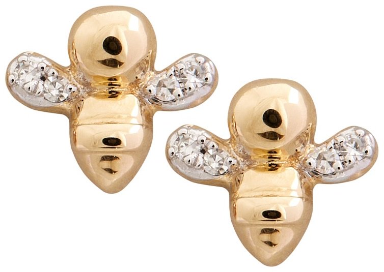 Пусеты Constella BB72669WWD4YT вес 1.21 г золото, бриллиант купить,NaN