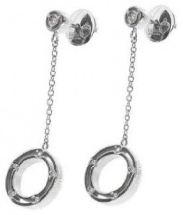 Серьги-цепочки Damiani 20088423 вес 7.799 г золото, бриллиант купить,NaN