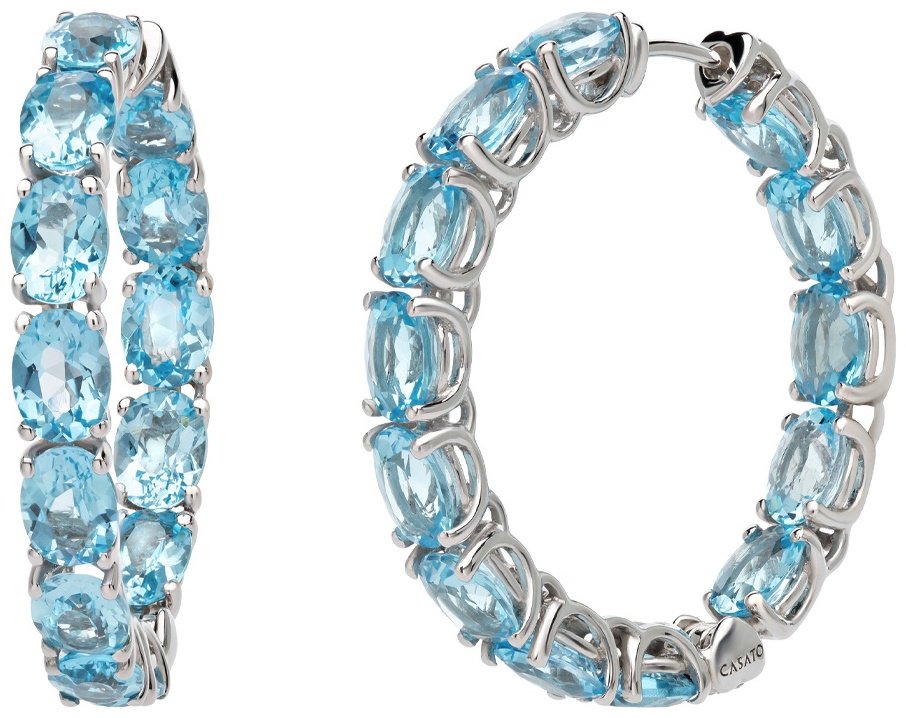 Серьги Casato ORX1068TABT вес 9.24 г золото, бриллиант, кварц купить,NaN