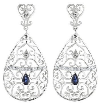 Серьги Arnow 3377-19-EFEBS-AR10 вес 6.9 г серебро, сапфир купить,NaN