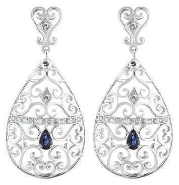 Серьги Arnow 3377-19-EFEBS-AR10 вес 6.9 г серебро, сапфир купить,NaN