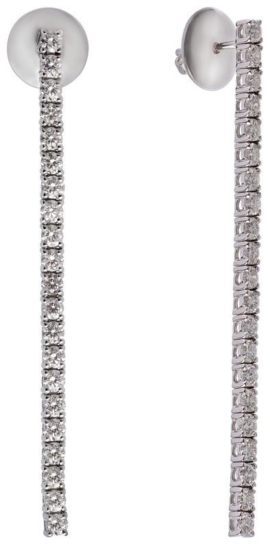 Серьги Crivelli 345-E3480 вес 5.6 г золото, бриллиант купить,NaN