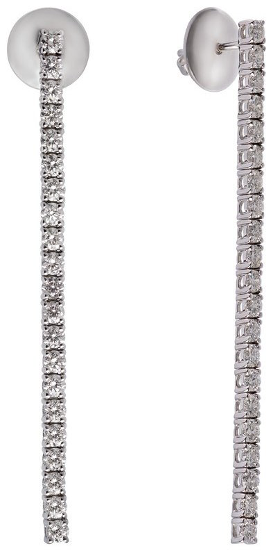 Серьги Crivelli 345-E3480 вес 5.6 г золото, бриллиант купить,NaN
