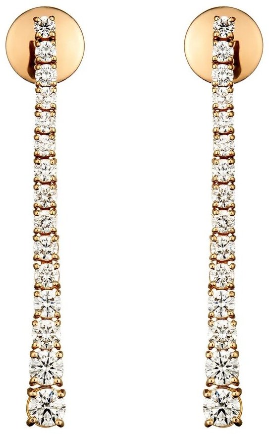 Серьги Crivelli 345-E3544 вес 5 г золото, бриллиант купить,NaN
