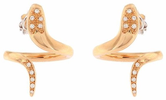 Серьги Damiani 20083651 вес 7.8 г золото, бриллиант купить,NaN