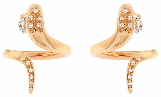 Серьги Damiani 20083651 вес 7.8 г золото, бриллиант купить,NaN