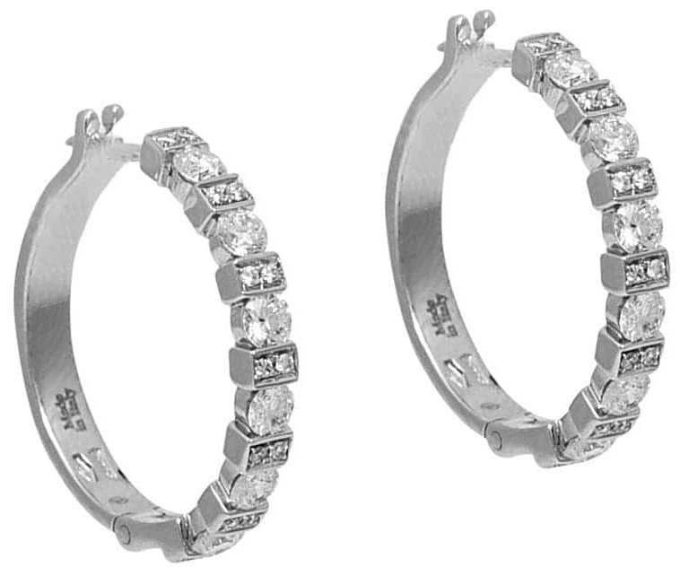 Серьги Damiani 20075390 вес 5.6 г золото, бриллиант купить,NaN