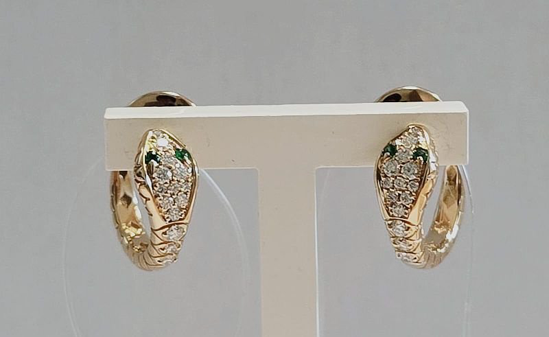 Серьги Crivelli 000-5694NS вес 5.3 г золото, бриллиант купить,NaN