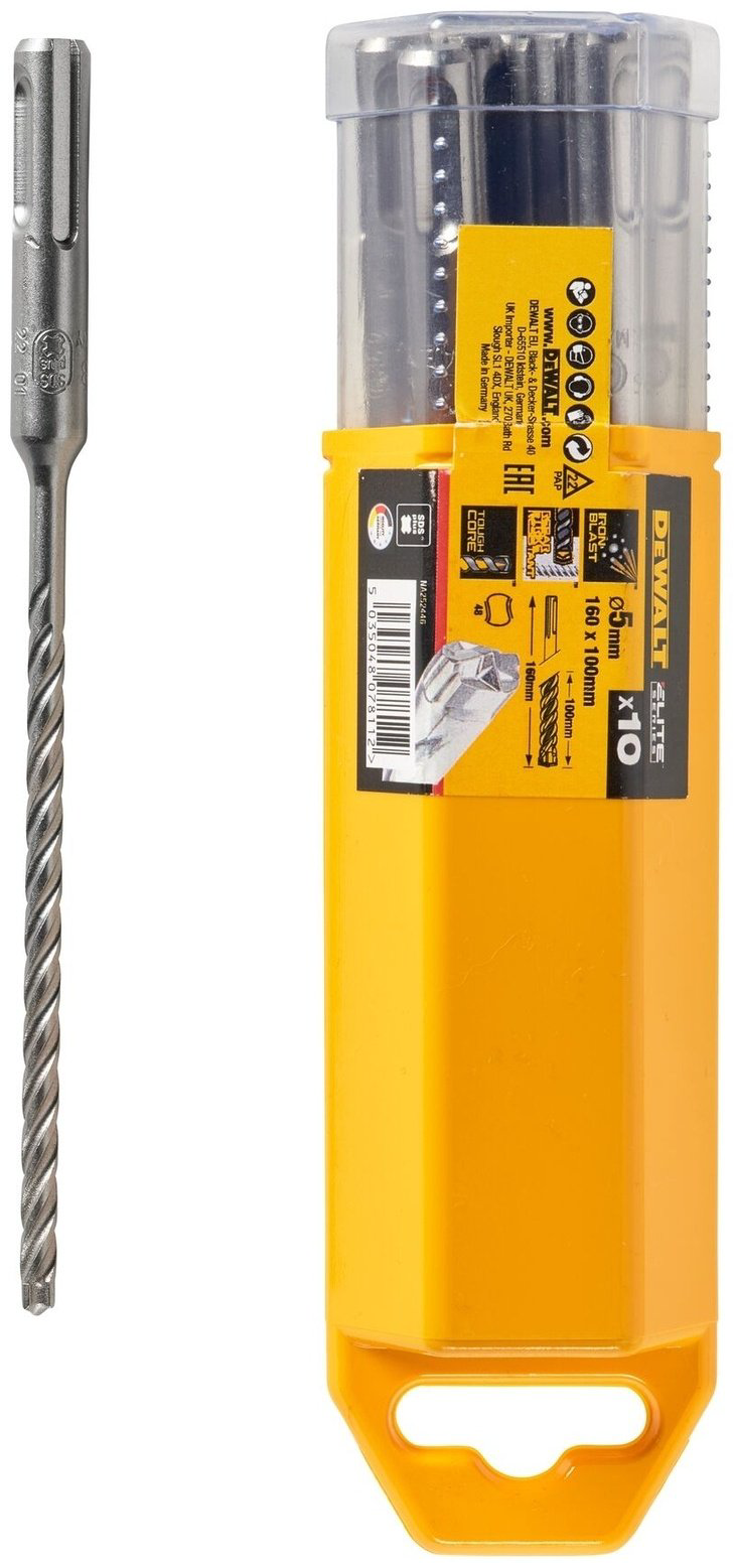 DeWALT бур DT8951 (SDS-plus, 5х100х160 мм) 10 шт купить,26560
