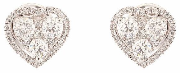 Пусеты Crivelli 035-VE25959 вес 4.2 г золото, бриллиант купить,NaN