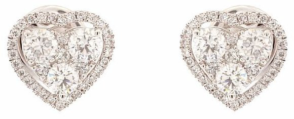 Пусеты Crivelli 035-VE25959 вес 4.2 г золото, бриллиант купить,NaN