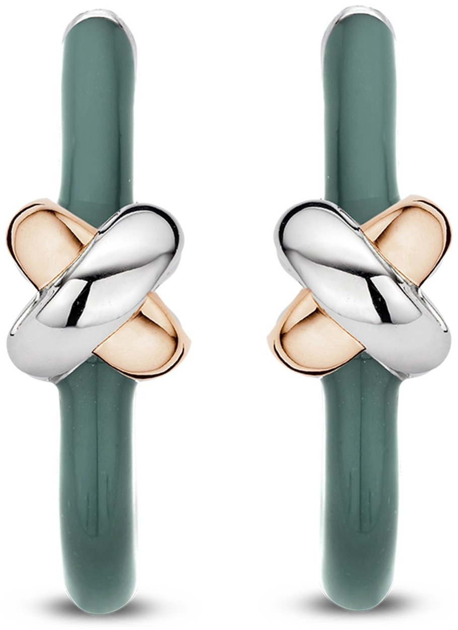 Серьги Tirisi TM7080EM(2P) вес 0.59 г золото, серебро, эмаль купить,NaN