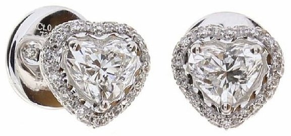 Пусеты Damiani 81085549 вес 4.15 г золото, бриллиант купить,NaN