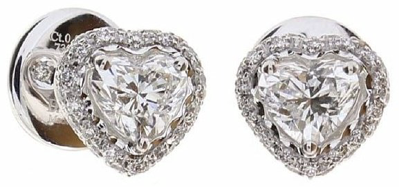 Пусеты Damiani 81085549 вес 4.15 г золото, бриллиант купить,NaN