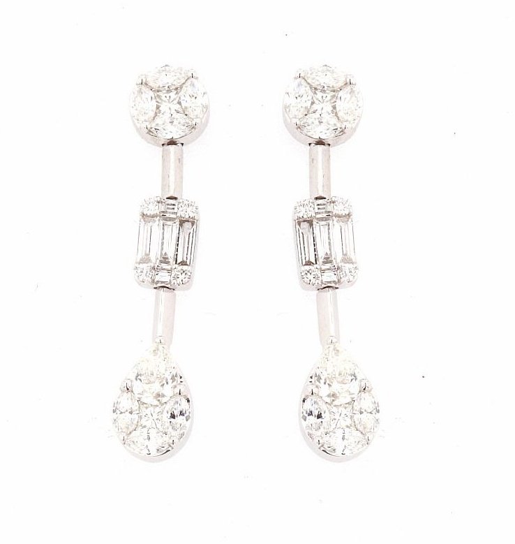 Серьги Crivelli 035-VE26191 вес 5.9 г золото, бриллиант купить,NaN