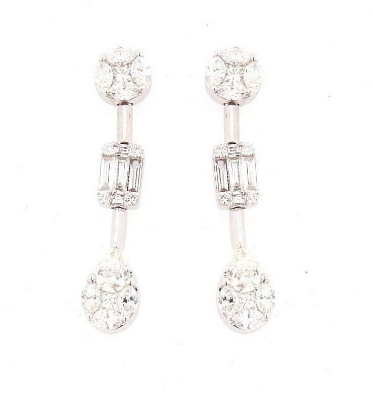 Серьги Crivelli 035-VE26191 вес 5.9 г золото, бриллиант купить,NaN