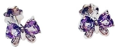 Серьги Constella BB17489WAM4WT вес 1.25 г золото, аметист, бриллиант купить,NaN