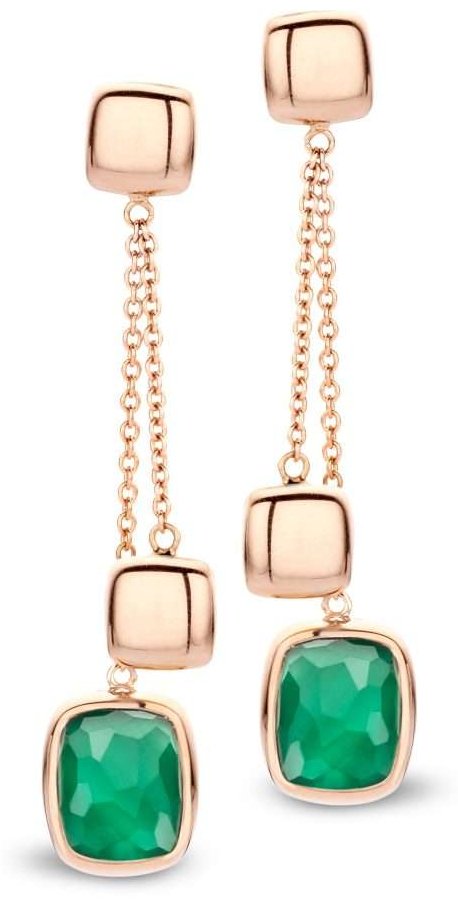Серьги-цепочки Tirisi TE7069GAGP вес 5.15 г золото, агат купить,NaN