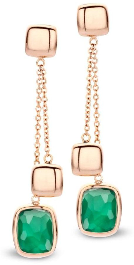 Серьги-цепочки Tirisi TE7069GAGP вес 5.15 г золото, агат купить,NaN