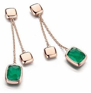 Серьги-цепочки Tirisi TE7069GAGP вес 5.15 г золото, агат купить,NaN