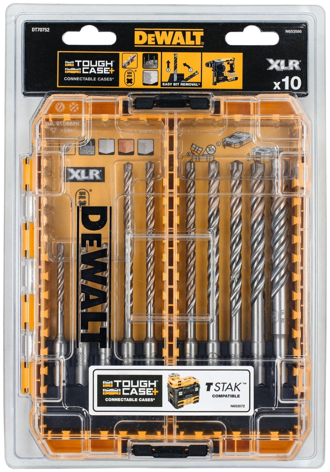 DeWALT бур DT70752-QZ (SDS-plus, 12х110х160 мм) 10 шт - ForteMarket DeWALT бур DT70752-QZ (SDS-plus, 12х110х160 мм) 10 шт купить,0