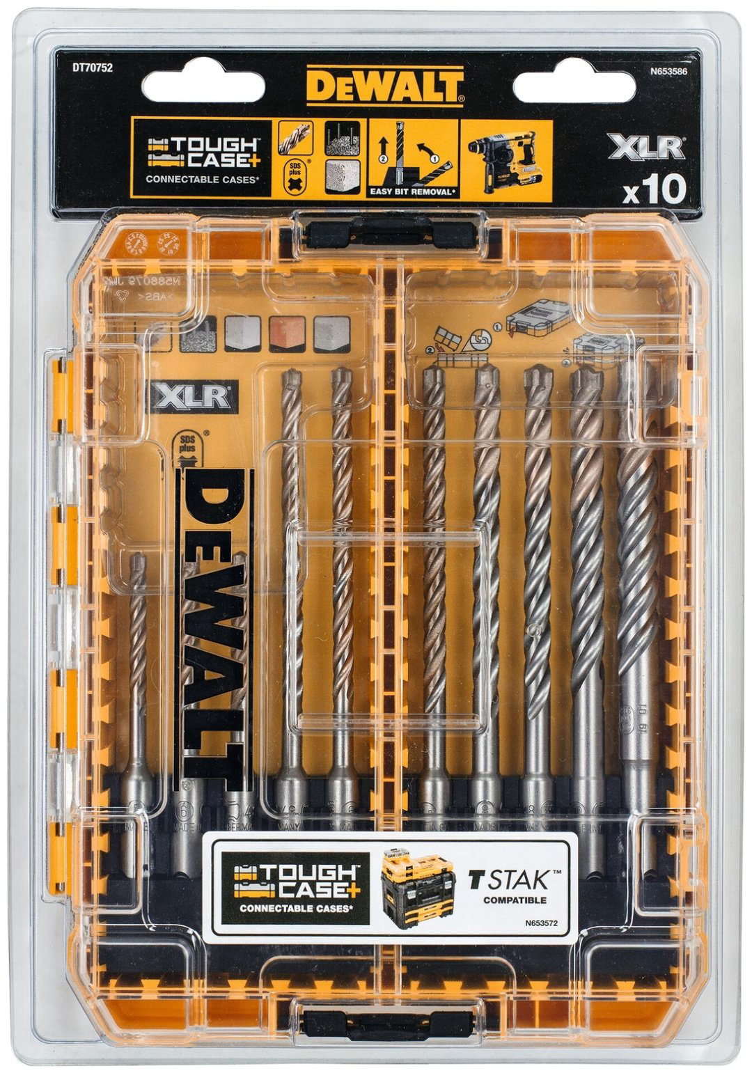 DeWALT бур DT70752-QZ (SDS-plus, 12х110х160 мм) 10 шт купить,36570