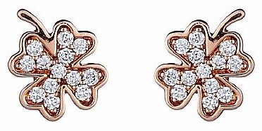 Пусеты Crivelli 370-XE3336 вес 1.8 г золото, бриллиант купить,NaN