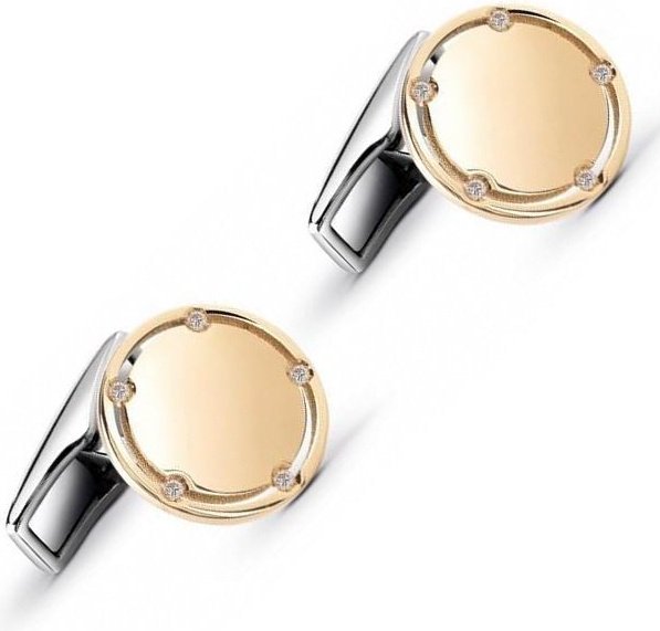 Запонки Damiani 20062815 вес 6.6 золото, бриллиант купить,NaN