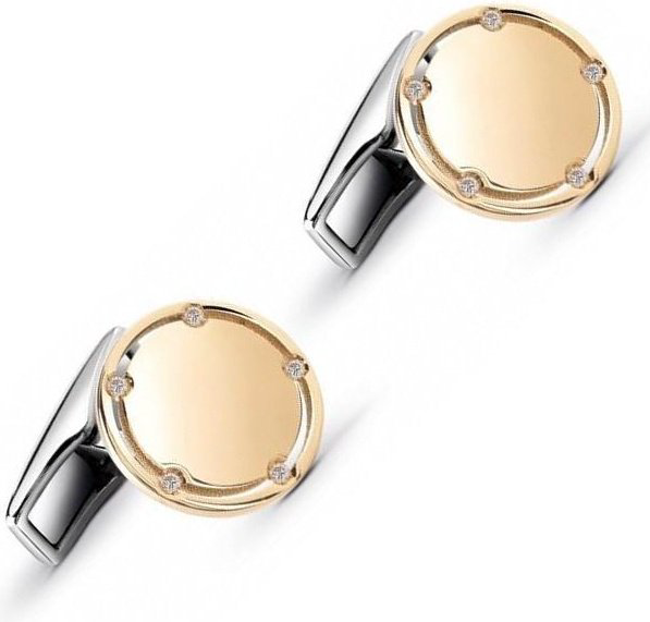 Запонки Damiani 20062815 вес 6.6 золото, бриллиант купить,NaN