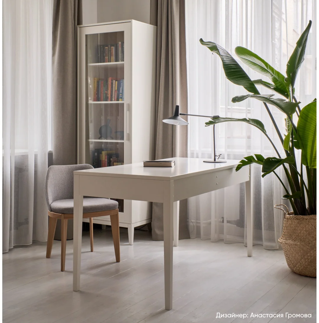 Витрина Ellipsefurniture Fjord L 62х42х202см белый