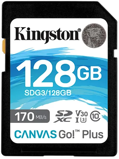 Карта памяти SD 128GB Class 10 U3 Kingston SDG3/128GB