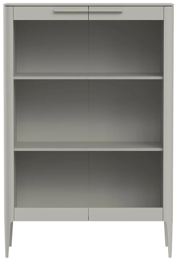 Витрина Ellipsefurniture Type 100х45х150см серо-бежевый