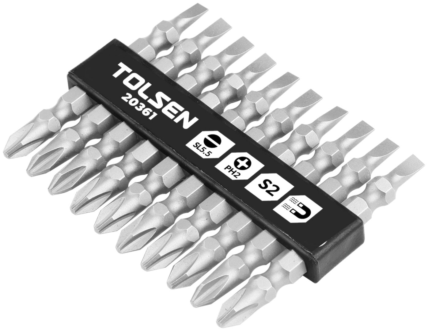 TOLSEN набор бит 20361 10 шт