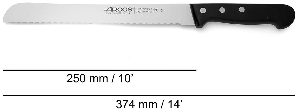 ARCOS для хлеба Universal Kitchen 282204, лезвие: нержавеющая сталь 1 шт - ForteMarket ARCOS для хлеба Universal Kitchen 282204, лезвие: нержавеющая сталь 1 шт купить,10438