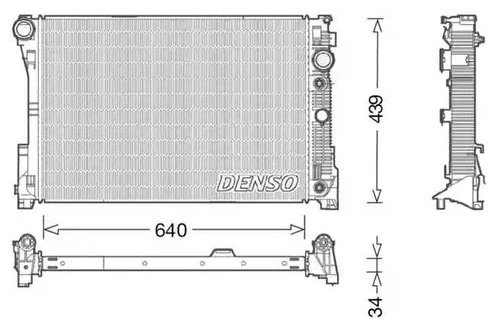 DENSO радиатор основной DRM17048 купить,NaN