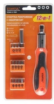 Startul отвертка с насадками реверсивная ST3049-12 набор из 13 купить,0