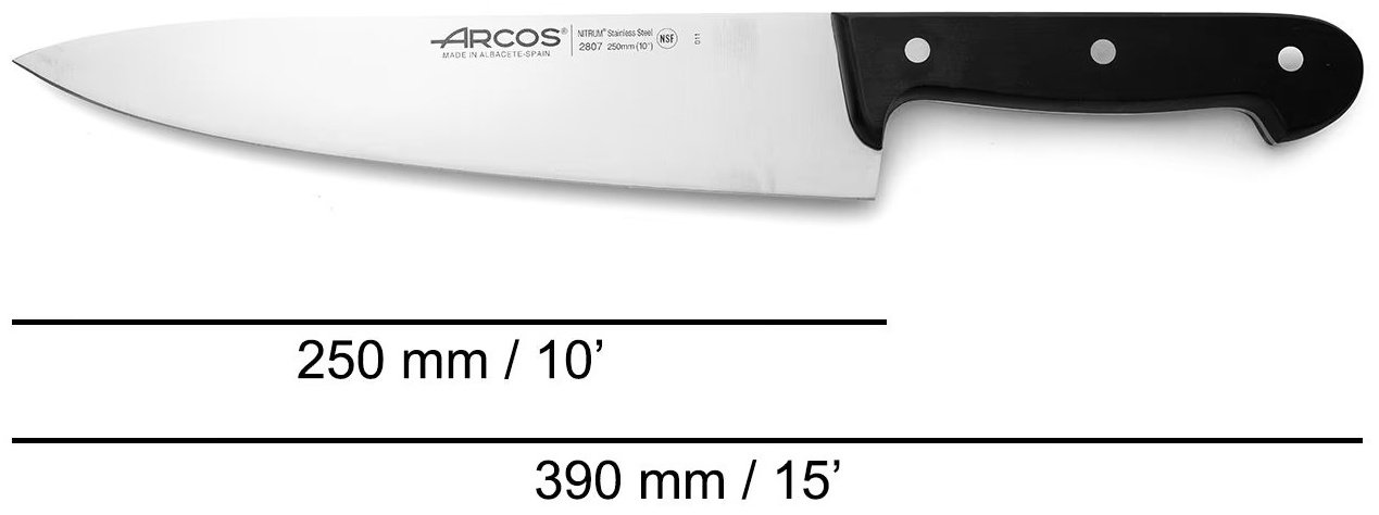 ARCOS поварской Universal Kitchen 280704, лезвие: нержавеющая сталь 1 шт купить,0