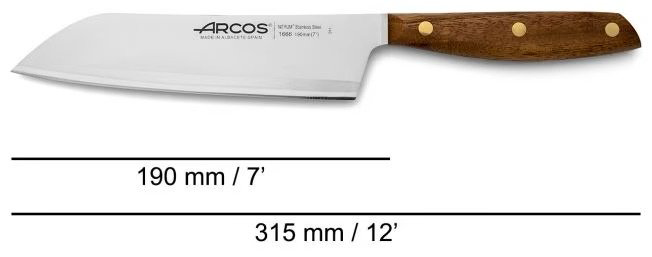 ARCOS сантоку Nordika 166600, лезвие: нержавеющая сталь 1 шт