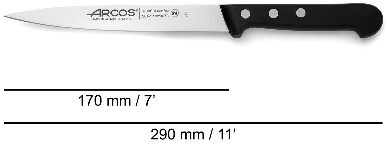 ARCOS филейный Universal Kitchen 284204, лезвие: нержавеющая сталь 1 шт купить,0