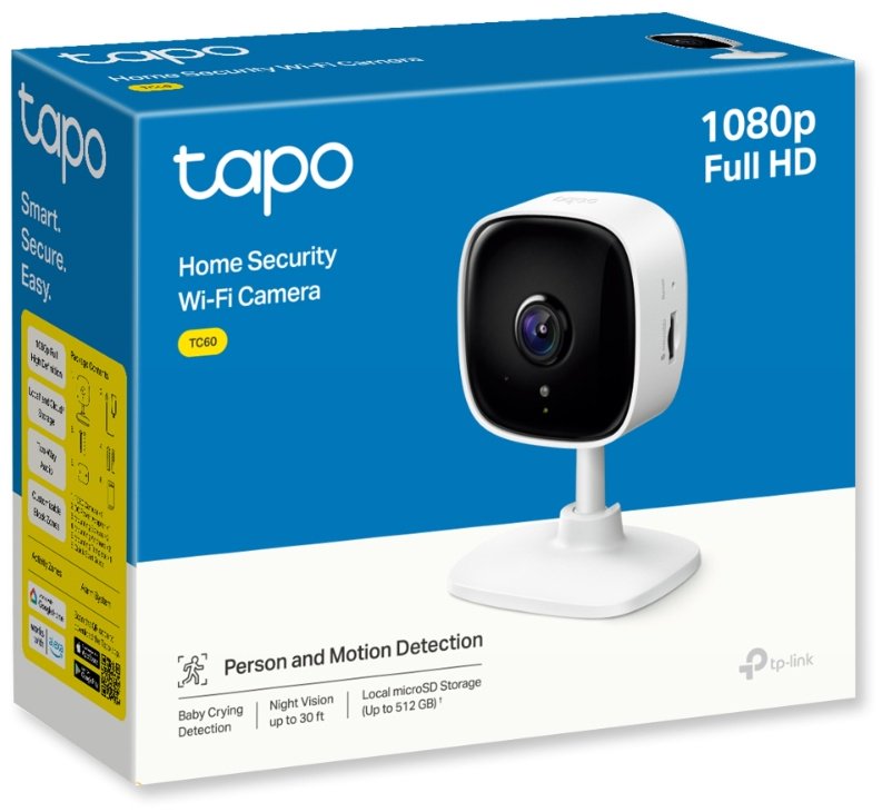 TP-LINK камера видеонаблюдения IP-камера TP-Link Tapo TC60, 2 расширение 1080P - ForteMarket TP-LINK камера видеонаблюдения IP-камера TP-Link Tapo TC60, 2 расширение 1080P купить,0