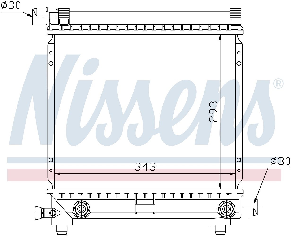 Nissens радиатор основной 62550 купить,NaN