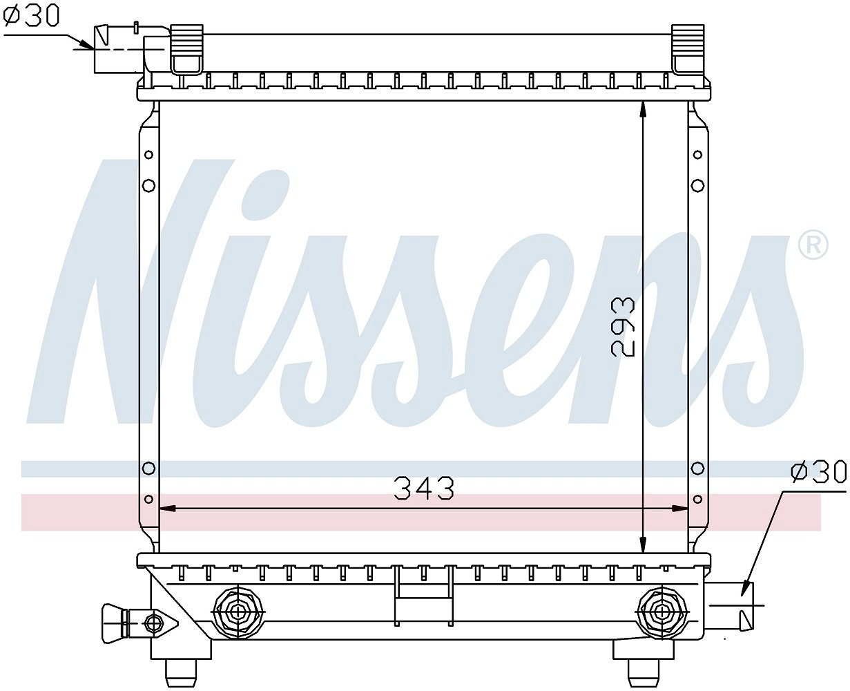 Nissens радиатор основной 62550 купить,NaN