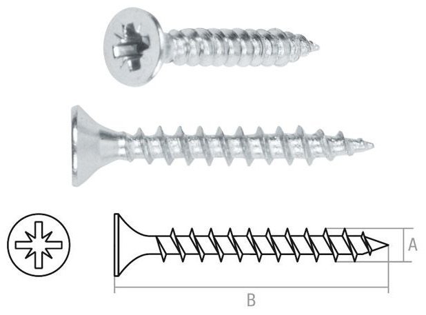 STARFIX шуруп универсальный (3.5х16 мм), 1000 шт.