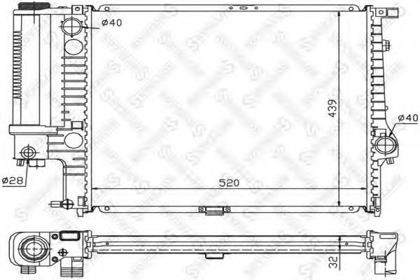 PATRON радиатор основной PRS3402 купить,NaN