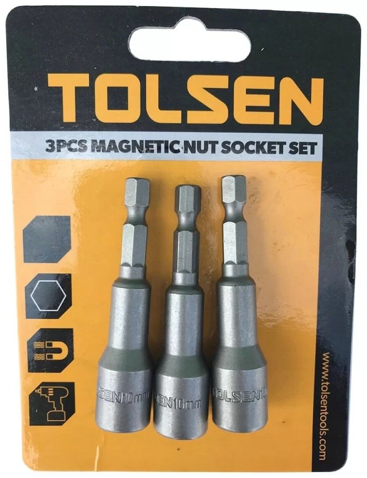 TOLSEN набор торцевых головок 1/4 77847 3 шт купить,1200