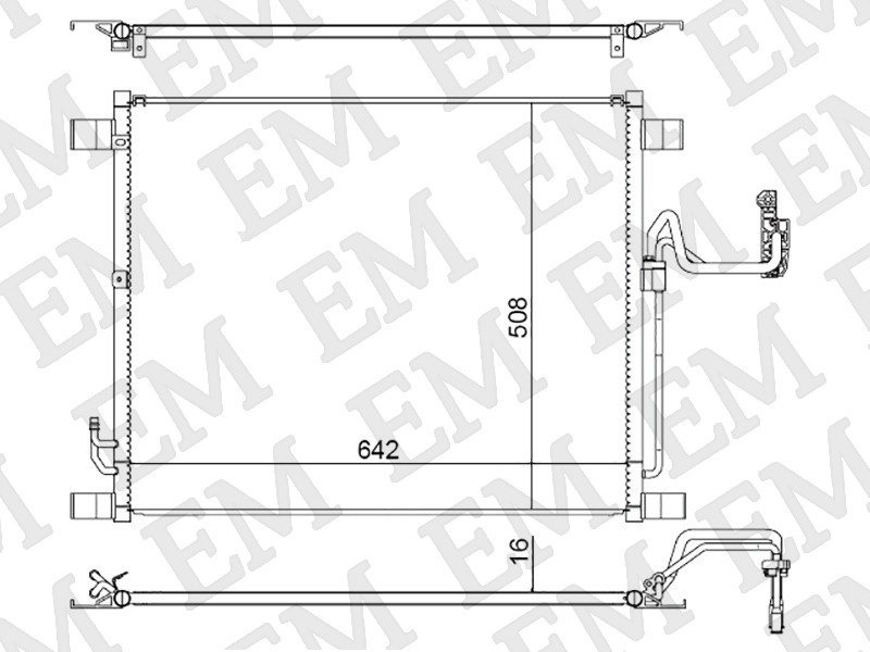 SAT радиатор кондиционера ST-NS09-394-0 купить,NaN
